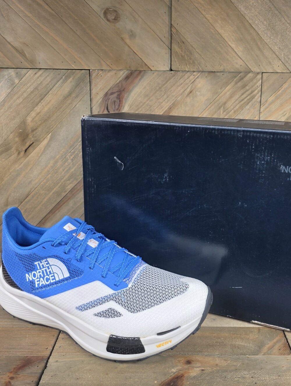 The North Face Summit Vectiv Pro Mens Athletic Running Shoes Size 13 Blue White